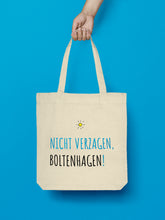 Laden Sie das Bild in den Galerie-Viewer, Jutebeutel in Natural Nicht verzagen, Boltenhagen