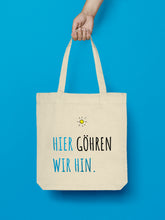 Laden Sie das Bild in den Galerie-Viewer, Jutebeutel in Natural Hier Göhren wir hin