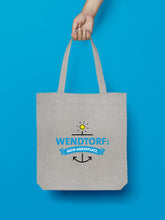Laden Sie das Bild in den Galerie-Viewer, Jutebeutel in Hellgrau Wendtorf: Mein Ankerplatz.