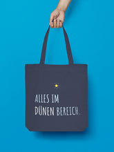 Laden Sie das Bild in den Galerie-Viewer, Jutebeutel in Nachtblau Alles im Dünen Bereich