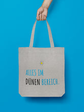 Laden Sie das Bild in den Galerie-Viewer, Jutebeutel in Hellgrau Alles im Dünen Bereich