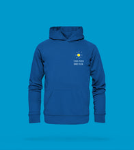 Laden Sie das Bild in den Galerie-Viewer, Hoodie Unisex in Blau Prerow