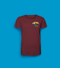 Laden Sie das Bild in den Galerie-Viewer, Herren T-Shirt in Burgundrot Tiefenentspannt am Hohen Hagen