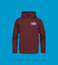 Laden Sie das Bild in den Galerie-Viewer, Hoodie in Burgundrot Wendtorf: Mein Ankerplatz.