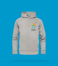 Laden Sie das Bild in den Galerie-Viewer, hoodie regenbogen hellgrau weder ins hilton noch ins ritz im urlaub gehts nach nonnevitz