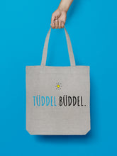 Laden Sie das Bild in den Galerie-Viewer, Jutebeutel in Hellgrau. Tüddel Büddel.