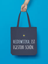 Laden Sie das Bild in den Galerie-Viewer, Jutebeutel in Nachtblau. Heidewitzka, ist Egestorf.