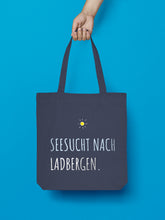 Laden Sie das Bild in den Galerie-Viewer, jutebeutel nachtblau seesucht nach ladbergen