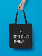 Laden Sie das Bild in den Galerie-Viewer, jutebeutel schwarz seesucht nach ladbergen