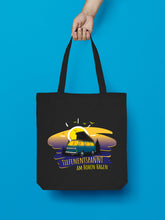 Laden Sie das Bild in den Galerie-Viewer, Jutebeutel in Schwarz Tiefenentspannt am Hohen Hagen