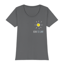 Laden Sie das Bild in den Galerie-Viewer, Frauen Shirt Born to Camp (Basic-T) Womens Premium Classic T-Shirt
