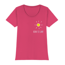 Laden Sie das Bild in den Galerie-Viewer, Frauen Shirt Born to Camp (Basic-T) Womens Premium Classic T-Shirt
