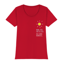 Laden Sie das Bild in den Galerie-Viewer, Frauen Shirt Mama Papa und die Kids Alle lieben Nonnevitz (Basic-T) Womens Premium Classic T-Shirt
