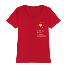 Laden Sie das Bild in den Galerie-Viewer, Frauen Shirt Im Hotel sind wir Gast In Nonnevitz sind wir Zuhause (Basic-T) Womens Premium Classic T-Shirt
