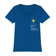 Laden Sie das Bild in den Galerie-Viewer, Frauen Shirt Im Hotel sind wir Gast In Nonnevitz sind wir Zuhause (Basic-T) Womens Premium Classic T-Shirt
