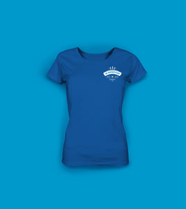 Frauen T-Shirt in Blau In Wendtorf sagt man Probst