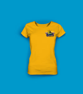 Frauen T-Shirt Gelb Tiefenentspannt am Hohen Hagen