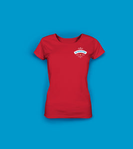Frauen T-Shirt in Rot In Wendtorf sagt man Probst