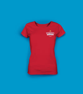 Frauen T-Shirt in Rot Wendtorf: Mein Ankerplatz.