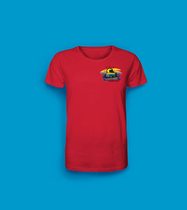 Herren T-Shirt in Rot Tiefenentspannt am Hohen Hagen